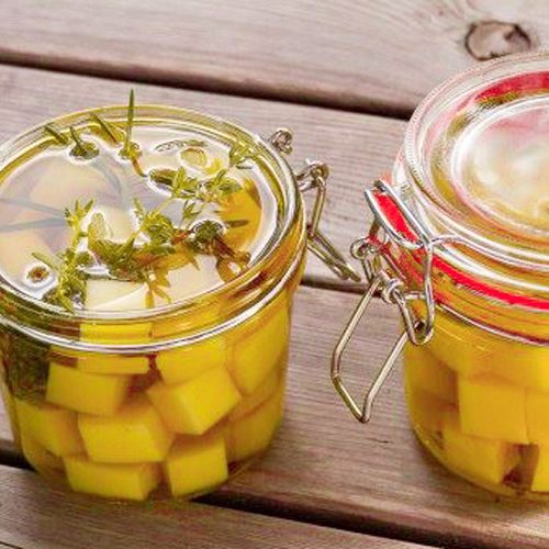 Queso-con-aceite-de-oliva