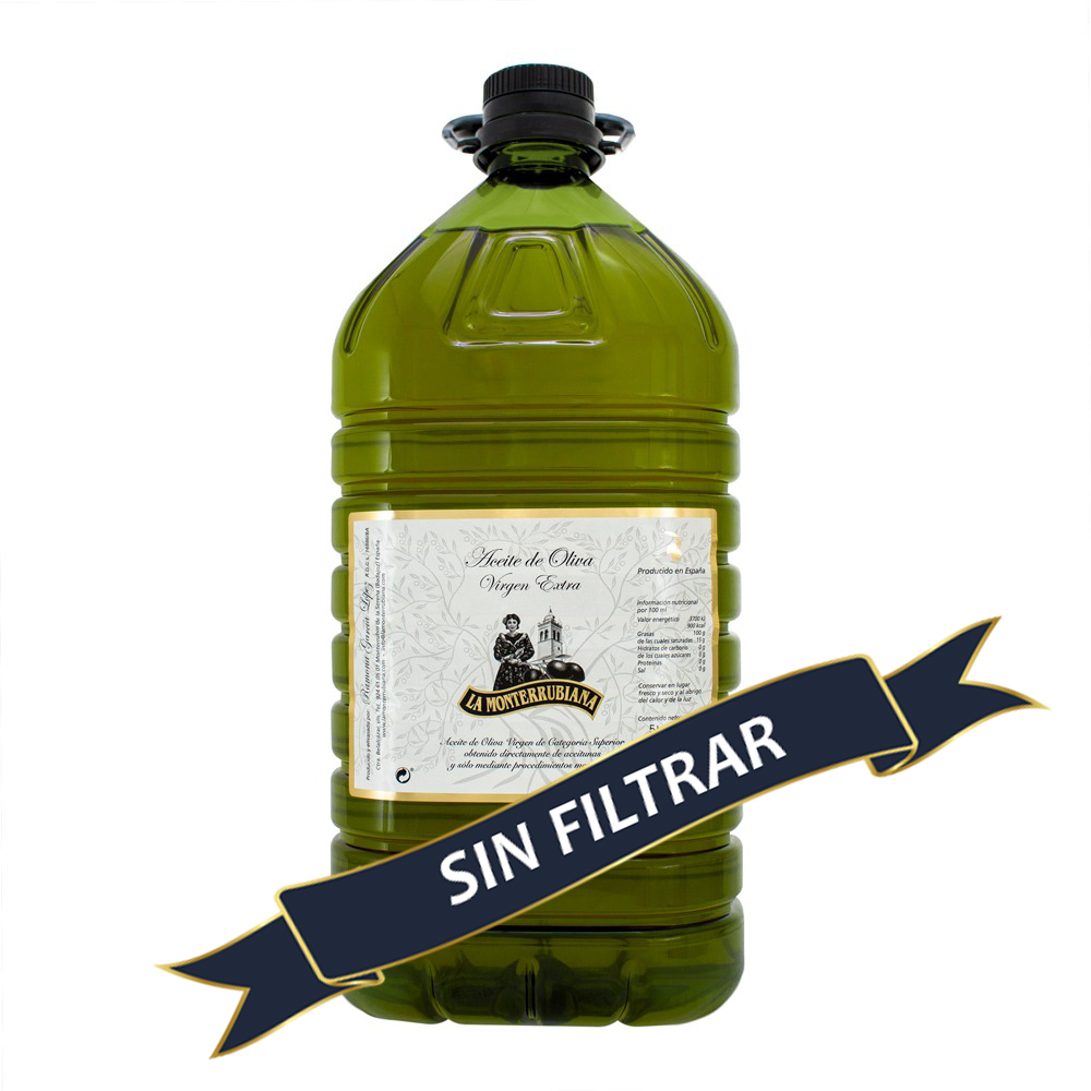 aceite oliva virgen extra sin filtrar