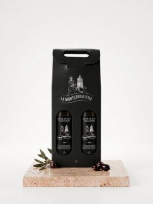 Estuche con 2 botellas de 750 ml de AOVE Especial La Monterrubiana